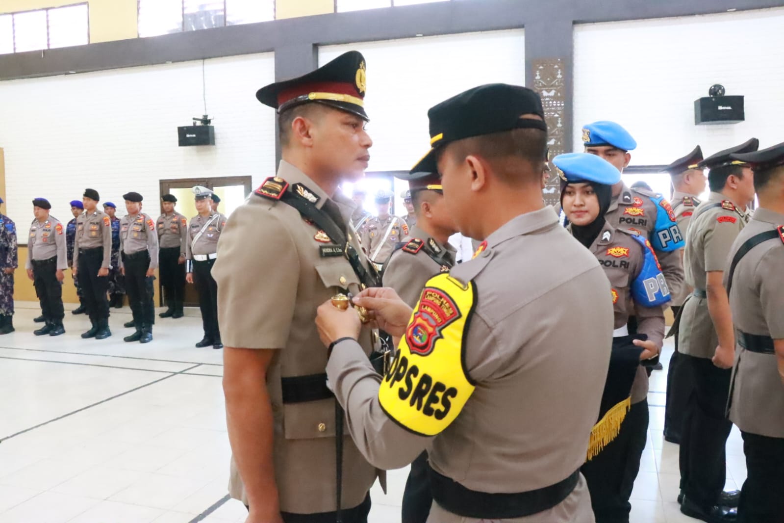 Kapolres Pimpin Sertijab Pejabat di Polres Lampung Timur