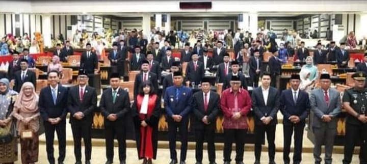 Sebanyak 45 Anggota DPRD Kabupaten OKI Periode 2024-2029 Resmi Dilantik