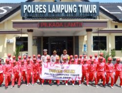 Kapolres Lampung Timur AKBP Benny Prasetya Lepas Tim Pocil untuk Lomba Hari Lalu Lintas Bhayangkara ke-69 Tingkat Provinsi