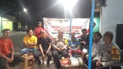 Kapolsek Pebayuran Gelar Ngopi Kamtibmas Dengan Masyarakat dan Berikan Pesan Kamtibmas Jelang Pilkada Serentak 2024