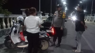 Kapolsek Pebayuran Gelar Operasi Kejahatan Jalanan,Antisipasi Tindak Kejahatan Malam Hari