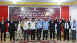 KPU OKI Tetapkan Nomor Urut Paslon Bupati dan Wakil Bupati 2024 