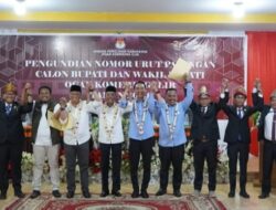 KPU OKI Tetapkan Nomor Urut Paslon Bupati dan Wakil Bupati 2024 