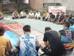 Ngopi Kamtibmas, Kapolsek Pebayuran Dengan Satgas Anti Tawuran 