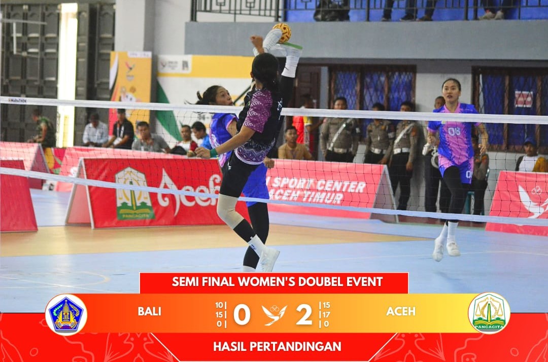 Bali Kalah Di Semifinal Sepak Takraw Putri. PON XXI.