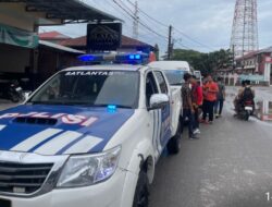 Sat Lantas Polres Aceh Timur Kawal Atlet Cabor Sepak Takraw PON XXI