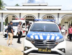 Satlantas Polres Aceh Timur Kawal Jenazah Pelatih Sepak Takraw Gorontalo Menuju Bandara Kualanamu