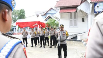 128 Personel Polres Aceh Timur Amankan Pengundian Nomor