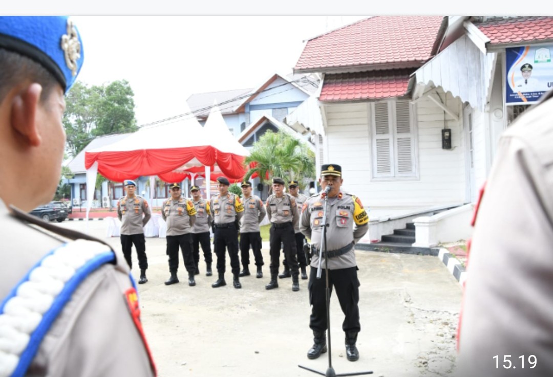 128 Personel Polres Aceh Timur Amankan Pengundian Nomor