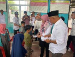 Pemerintah Pekon Puramekar,Salurkan peneriama Santunan Anak Yatim Piatu, Dalam Kecerian dan Peduli.