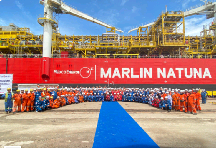 Dukung Ketahanan Energi Nasional, FPSO Marlin Natuna Resmi Sail Away