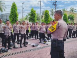 Persiapan Pengamanan Pilkada Serentak 2024, Satsamapta Polres Aceh Timur Gelar Latihan Dalmas