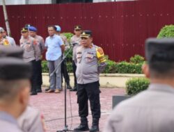 Polres Aceh Timur Gelar Apel Siaga Satu Jelang Pelantikan Presiden