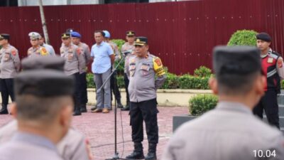 Polres Aceh Timur Gelar Apel Siaga Satu Jelang Pelantikan Presiden