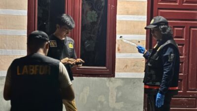 Tim Labfor Polda Sumatera Utara Olah TKP Penembakan Rumah Pribadi Anggota Polri, Polres Aceh Timur