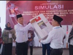 KPU OKI Gelar Simulasi Pemungutan dan Perhitungan Surat Suara Pilkada 2024, Diikuti PPK dan PPS