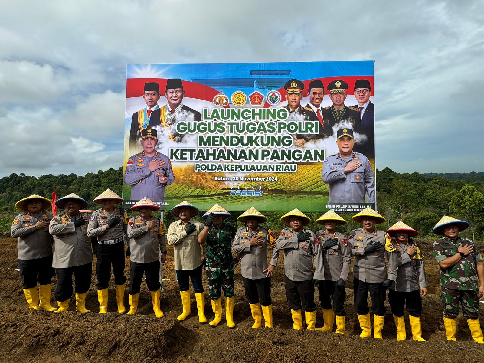 PENCANANGAN GUGUS TUGAS POLRI: POLDA KEPRI BERSINERGI UNTUK MEWUJUDKAN KETAHANAN PANGAN DAN STABILITAS EKONOMI NASIONAL