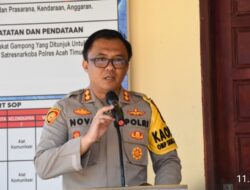 Launching Kampung Bebas Narkoba, Ini Penyampaian Kapolres Aceh Timur