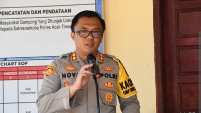 Launching Kampung Bebas Narkoba, Ini Penyampaian Kapolres Aceh Timur