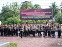 Kapolres Aceh Timur Lepas 492 Personel Pengamanan TPS Pilkada