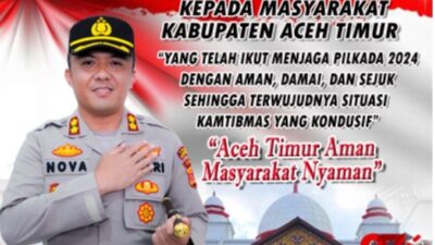 Kapolres Aceh Timur: Terima Kasih Atas Pelaksanaan Pilkada Berjalan Yang Aman dan Lancar