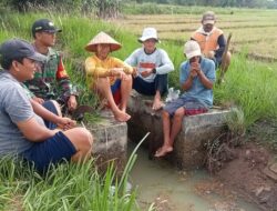 Persiapan MT I, Babinsa Bersama Warga Bersihkan Saluran Irigasi