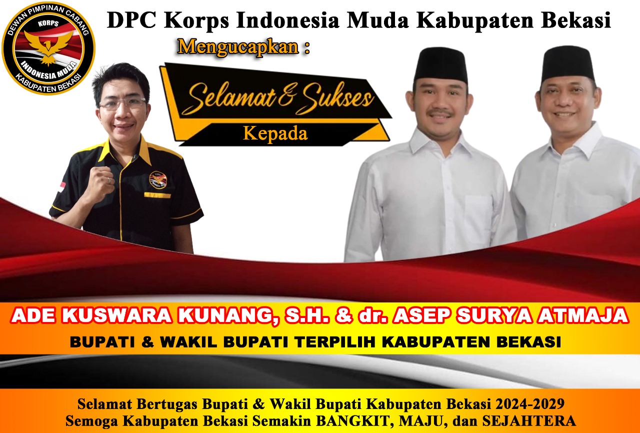 Ketua KIM Kabupaten Bekasi Mengucapkan Selamat Kepada Bupati dan Wakil Bupati Terpilih Periode 2024 – 2029