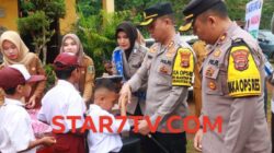 Sukseskan Program Asta Cita Presiden , Polres Lampung Timur Berikan Makan Bergizi Gratis di SD Negeri Nyampir