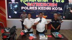 Pencuri Todongkan Pisau Karyawan Minimarket Diringkus Polres Kediri Kota