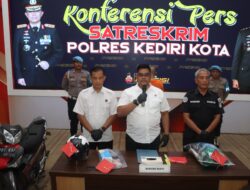 Pencuri Todongkan Pisau Karyawan Minimarket Diringkus Polres Kediri Kota