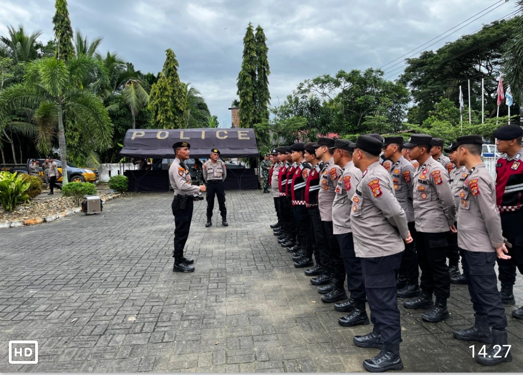 176 Personel Polres Aceh Timur Kawal Pleno Pilkada Tingkat Kabupaten