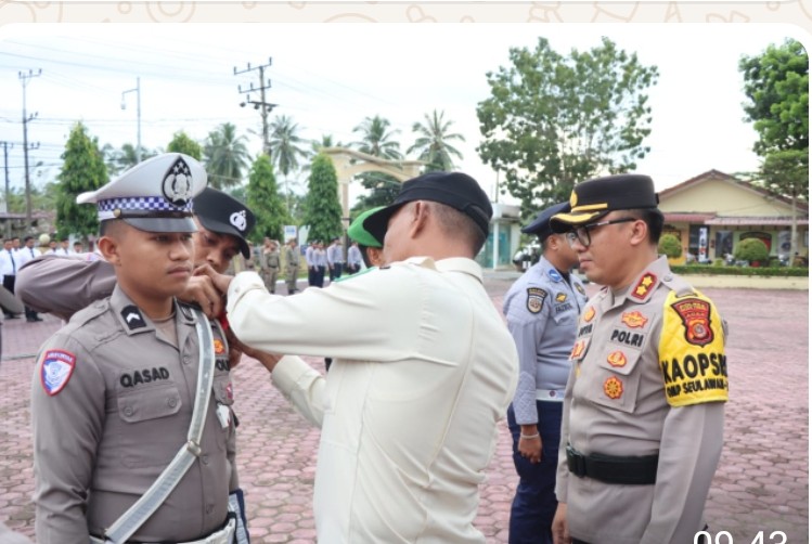 Jelang Nataru, Polres Aceh Timur Laksanakan Apel Gelar Pasukan Operasi Lilin Seulawah 2024