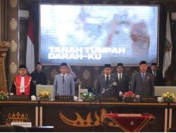 Bupati Adipati Hadiri Paripurna Pengucapan Sumpah / Janji Pimpinan DPRD Kabupaten Way Kanan Masa Jabatan 2024-2029