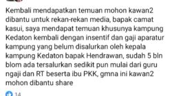 Kepala Kampung Kedaton Klarifikasi Isu Gaji Insentif yang Beredar di Media Sosial