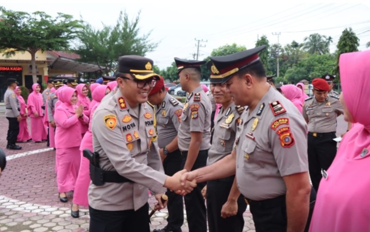 51 Personel Polres Aceh Timur Naik Pangkat