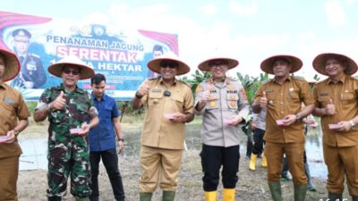 1 Juta Hektar Jagung, Polres Aceh Timur Dukung Swasembada Pangan