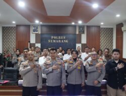 Penelitian tentang gudang penyimpanan senjata, Puslitbang Polri kunjungi Polres Semarang.