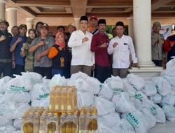 Baznas Kabupaten Bekasi Salurkan 200 Paket Sembako,Untuk Korban Puting Beliung di Desa Sumberjaya