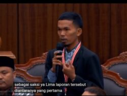 SAKSI FAKTA PIHAK TERKAIT: TIDAK ADA PELANGGARAN TSM DIPASLON NO. URUT 2 JUSTRU YANG MELAKUKAN TSM DI DUGA PASLON NO.URUT 1 (PEMOHON)