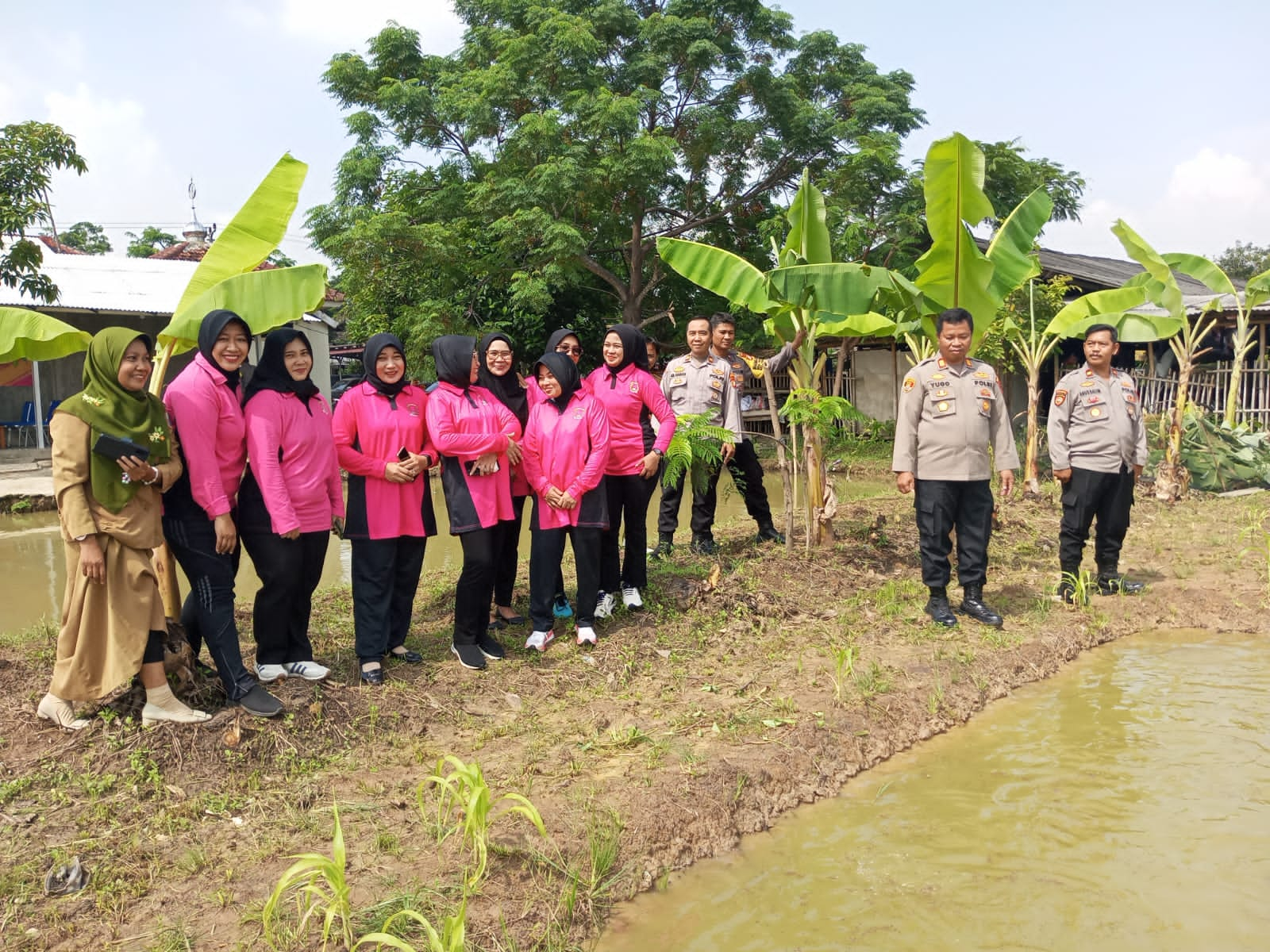 Sukses.!!! Polsek Tambelang Menggelar Launching Penguatan Program Pekarangan Pangan Lestari Terintergrasi dan Berkelanjutan 