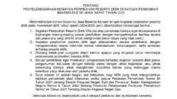 Surat Edaran Kebijakan Gubernur Jawa Barat Tentang Larangan Kegiatan Sekolah