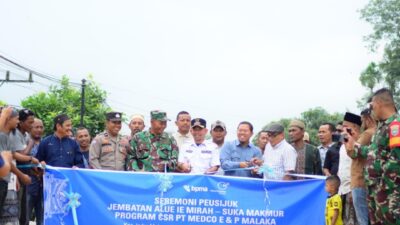 Dukung Akses Mobilitas Warga,Medco E&P Malaka Bangun Jembatan Permanen